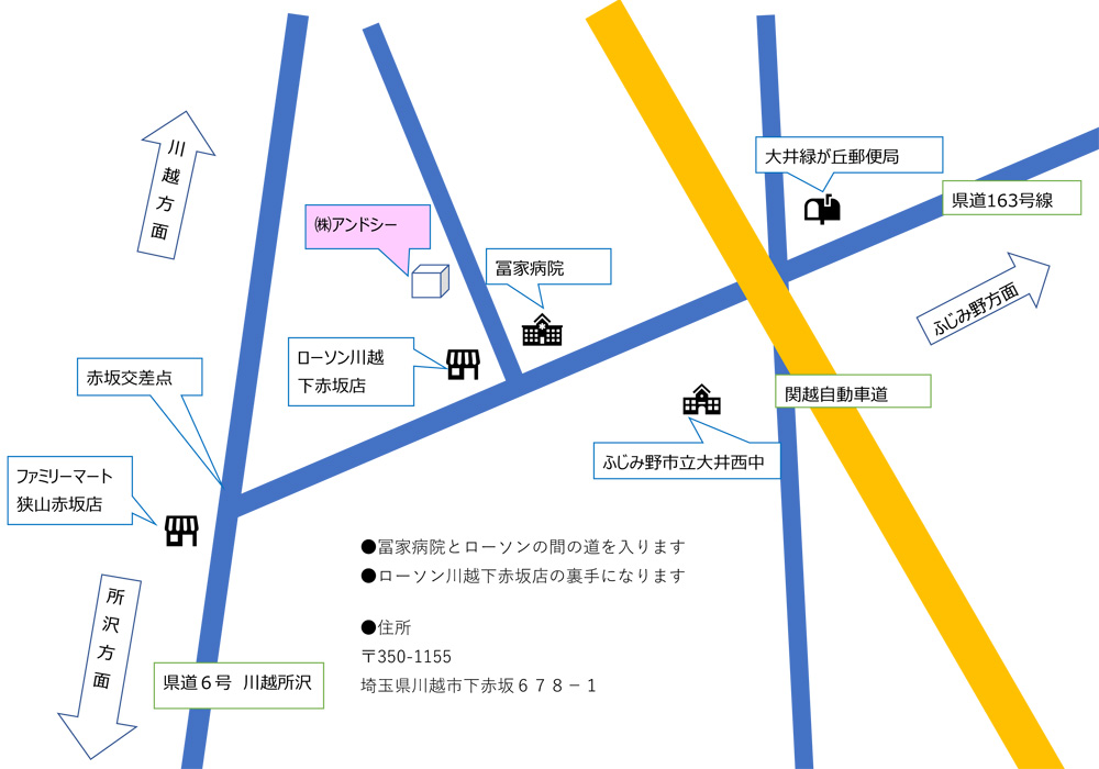 川越資材センターMAP